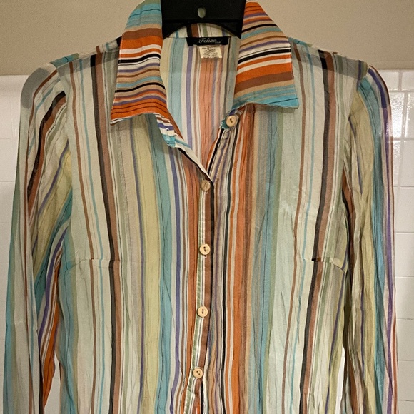 Feline USA , size medium, multi color stripe - Picture 1 of 4